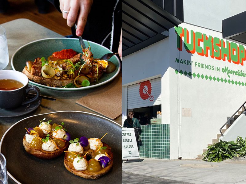 Food at a restaurant in Ballarat and the Tuckshop in Melbourne