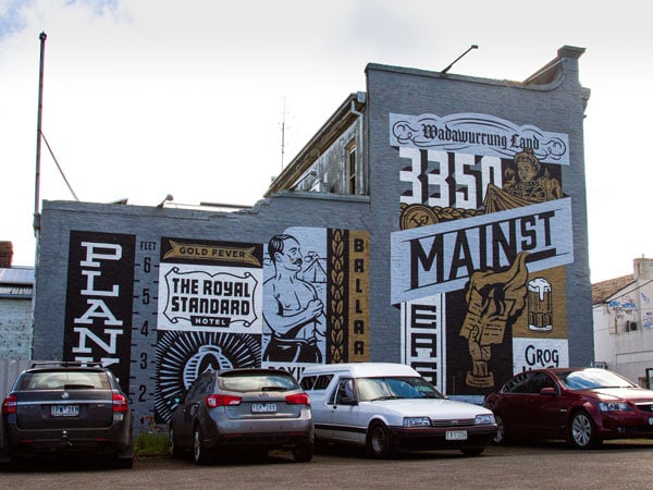 Main Road Mural by Ballarat artist Travis Price