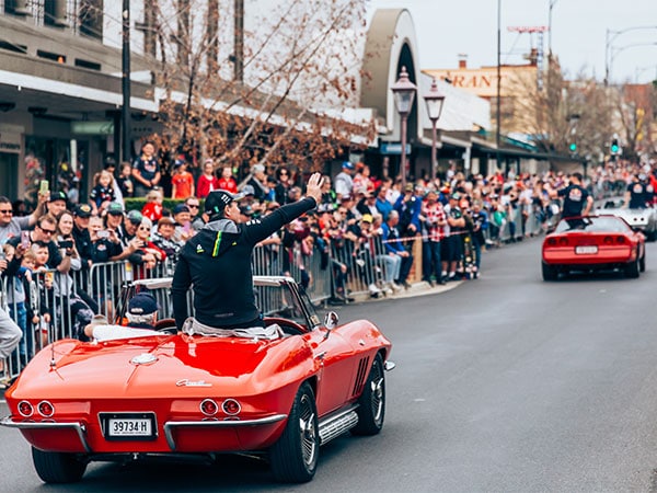 Supercar drivers, Street parade, Bathurst