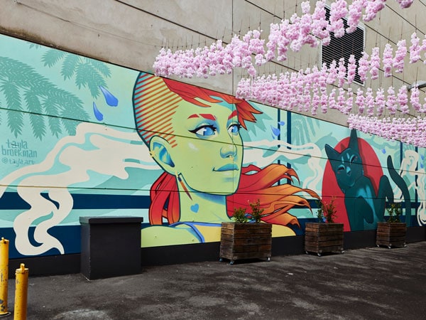 Tayla Broekman’s mural in Melbourne’s Bourke