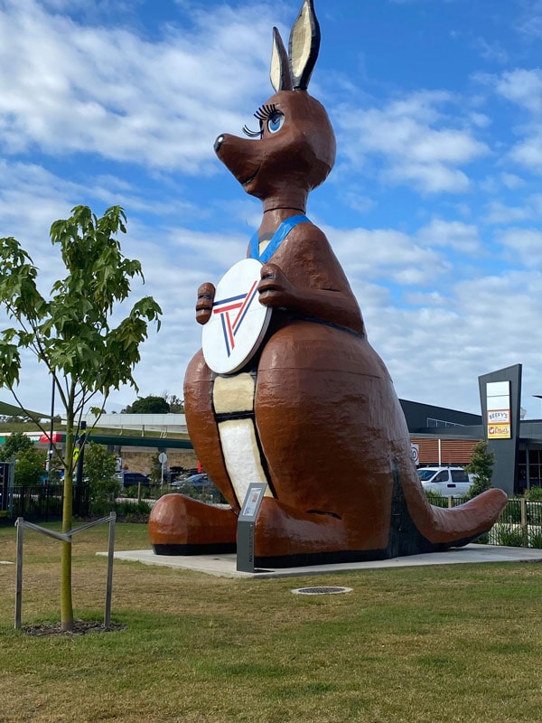 The Big Kangaroo at Kyborg in Queensland