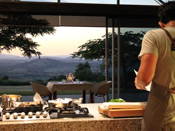Private chef, Mt. French Lodge, Scenic Rim, Queensland, Australia