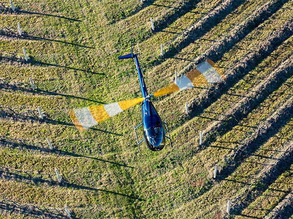 Bird's eye view of Hunter from Aero Logistics Helicopters