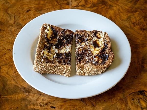 Vegemite on toast.