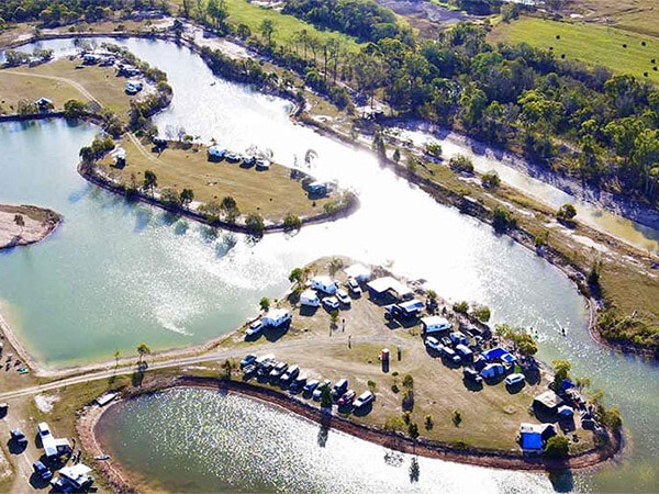 Trinity Islands Holiday Park is set around a 4.5-hectare lake.