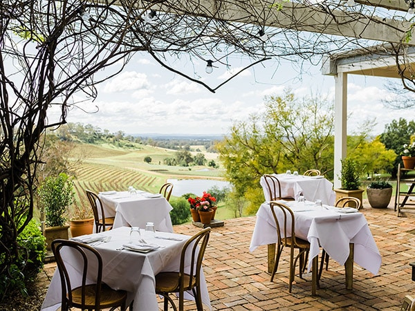 The scenic views at Bistro Molines