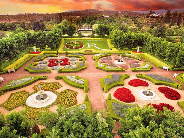 Hunter Valley Gardens Birds-eye view of Hunter Valley Gardens.