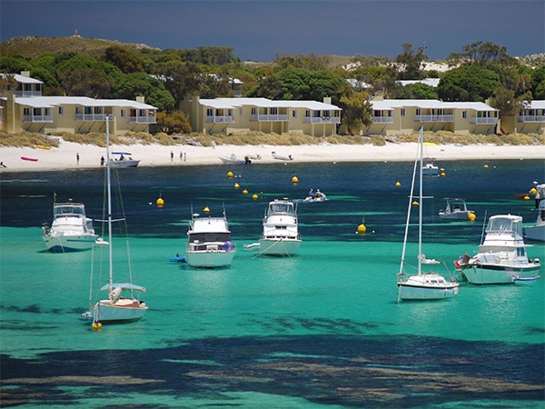 Boat traffic at Thomson Bay.