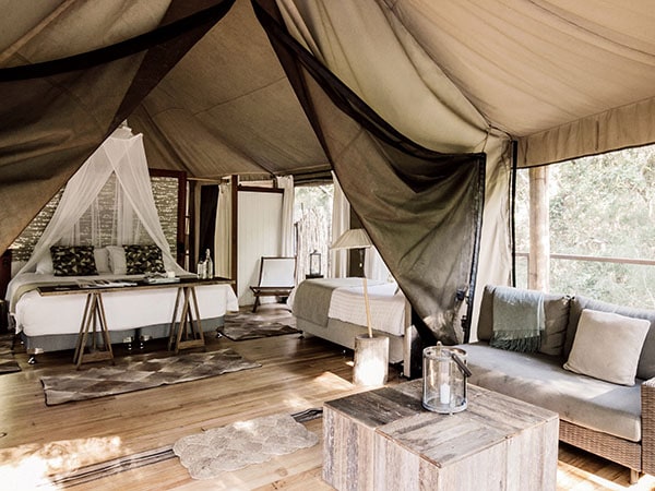 Glamping, Paperbark Camp Indoor, Jervis Bay, Australia