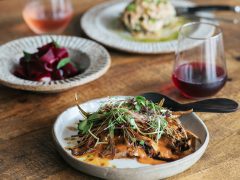 A close up of a meal at Yamba's restaurant Karrikin