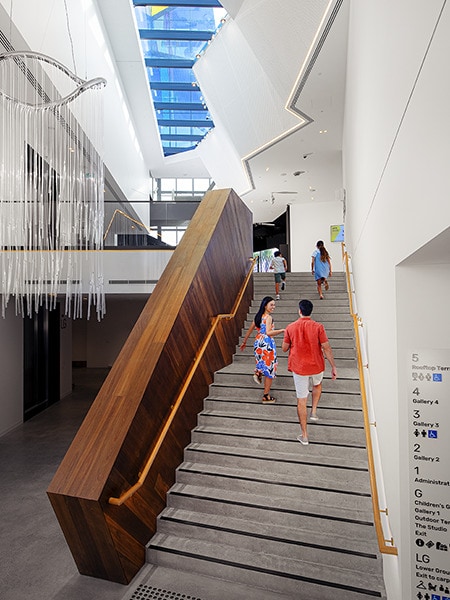 Visitors, HOTA Exhibit, Home of the Arts, Queensland, Australia