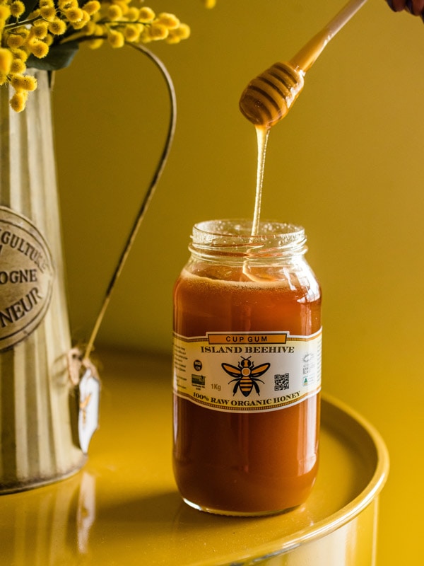 Island Beehive honey jar. 