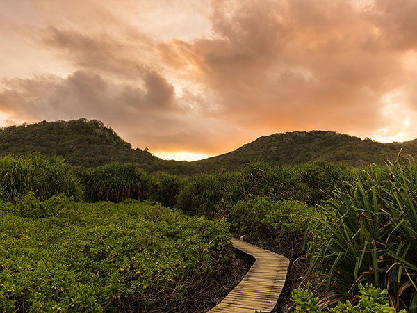 Sunset, Boardwalk, Christmas Island, Australia