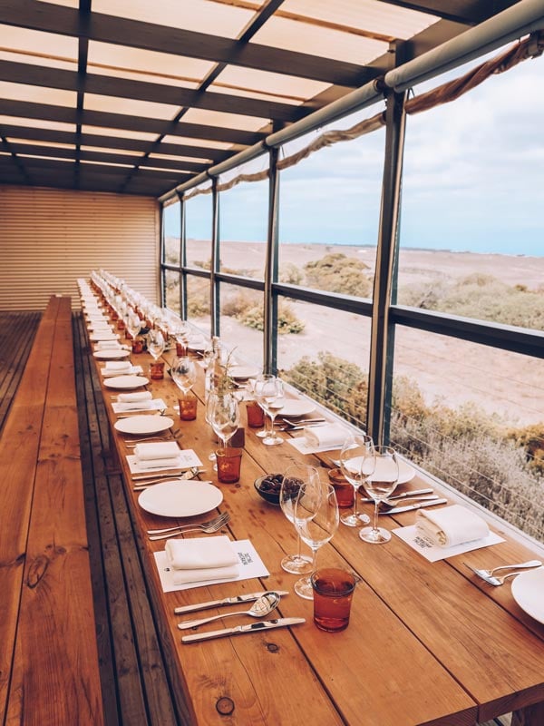 Table set for Sunset Food & Wine