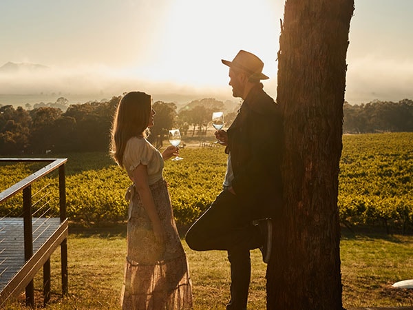 Sunset wine experience, Montara Wines, Victoria, Australia