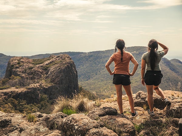 Two women, Mt Kaputar National Park, Governor, NSW, Australia