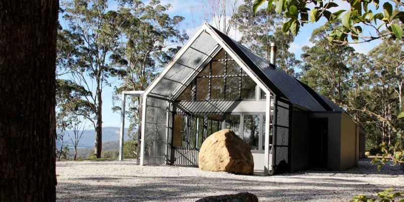 The exterior of The Lair, an Airbnb in Kangaroo Valley