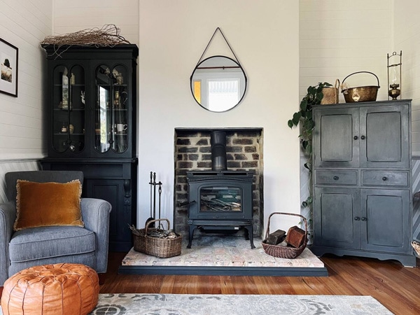 the living area at Nerreman Cottage