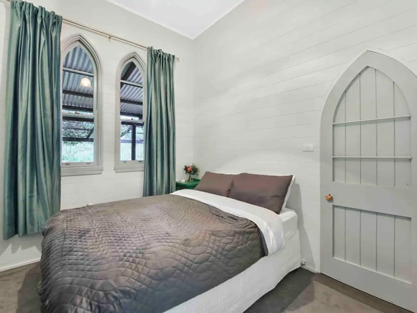 the bedroom at The Old Church House