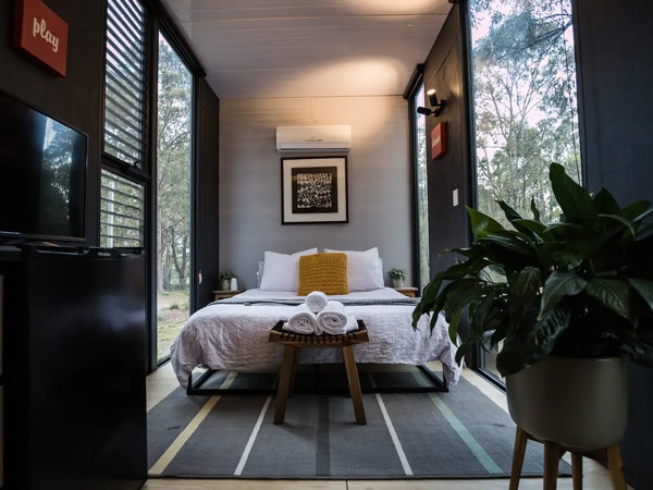 the bedroom at Tiny House 888, Hunter Valley