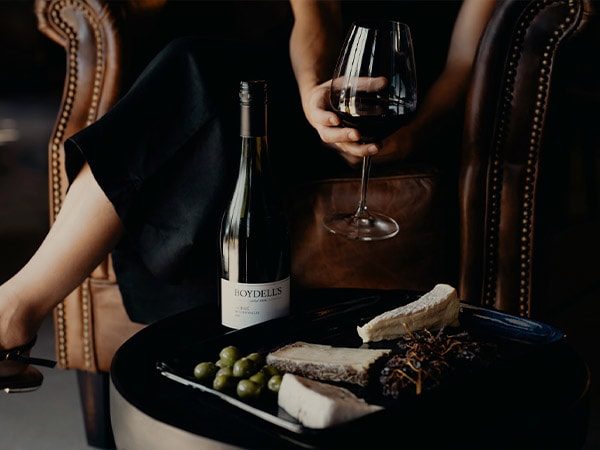 A bottle of wine from Boydells Wines to pair with your dinner