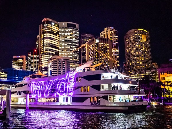 Vivid Sydney cruise