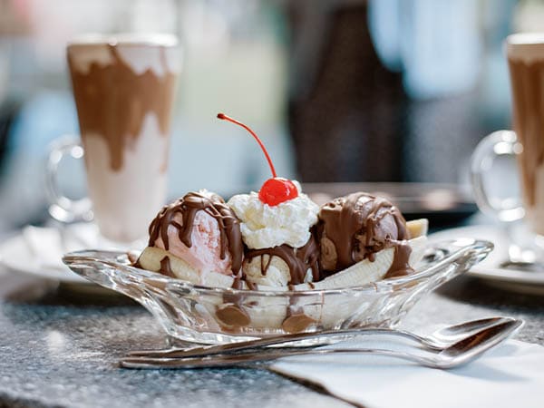 Ice cream scoops with a cherry on top, An American Trilogy, Indulge Fine Belgian Chocolates, Bendigo, Australia