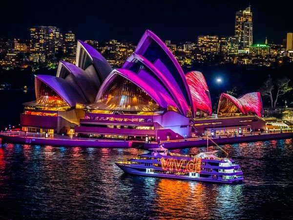 Vivid Sydney cruise