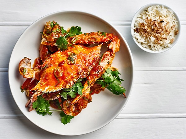 Crab dish, Rick Stein at Bannisters, NSW, Australia
