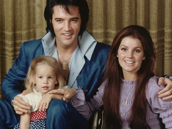 Elvis, Priscilla, and Lisa Marie Presley