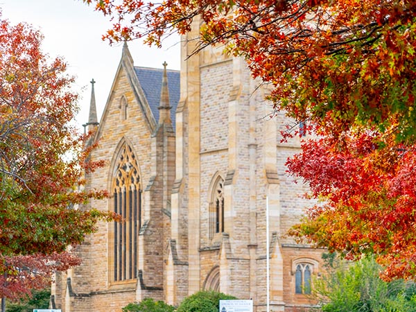 Heritage building in Autumn, Goulburn, NSW, Australia
