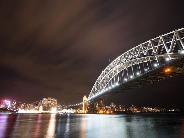 The view from Pier One Hotel in Sydney.