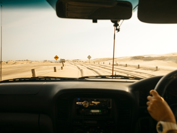 4WD tour across Stockton Sand Dunes with Sand Dune Safaris in Port Stephens,