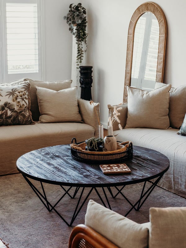 Lounge and modern decor at The Bay in Port Stephens.