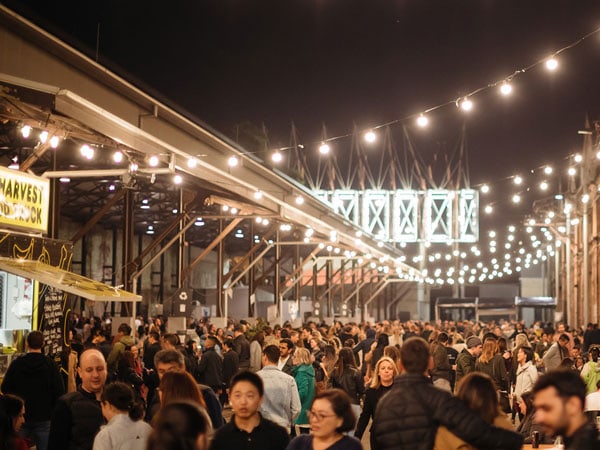 Vivid Carriageworks Night Market in Sydney