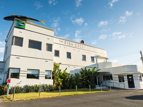 Exterior of Fish Creek Hotel, Victoria, Australia