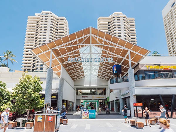Paradise Centre, metres away from Sufers Paradise, Gold Coast, QLD, Australia