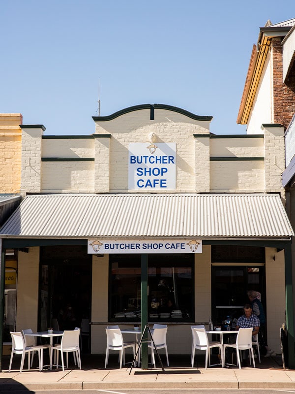Facade of Butcher Shop Cafe in Mudgee, NSW, Australia