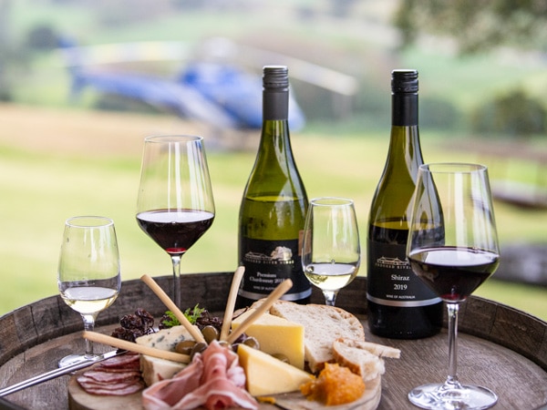 Wines ready for tasting at the Crooked River Wines winery in Gerringong. (Image: Destination NSW)