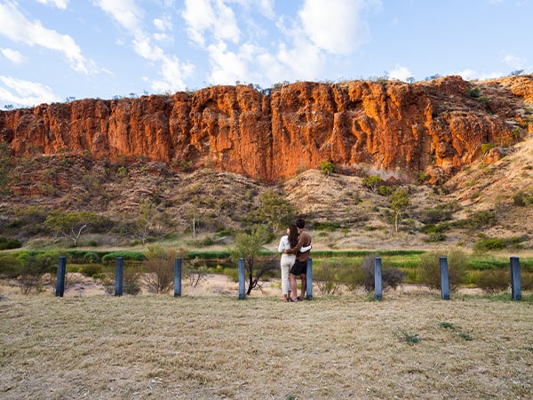 Looking at the sights, Glen Helen, Red Centre, NT, Australia