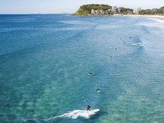 Aerial shot, Beach, Gold Coast, Queensland, Australia