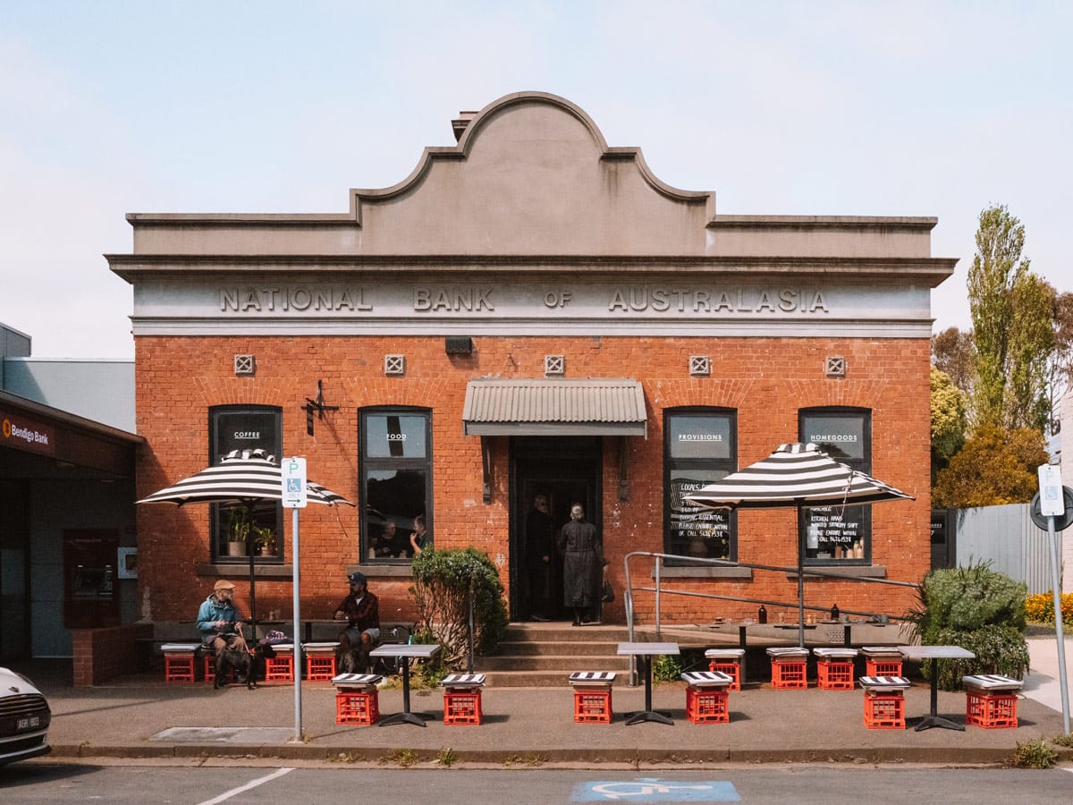 the cafe exterior of Trentham General, Daylesford