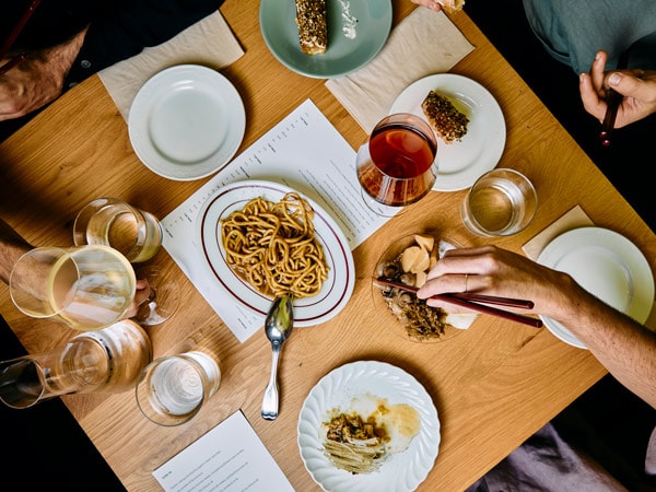 Aerial shot of Parcs food. (Image: Parker Blain)