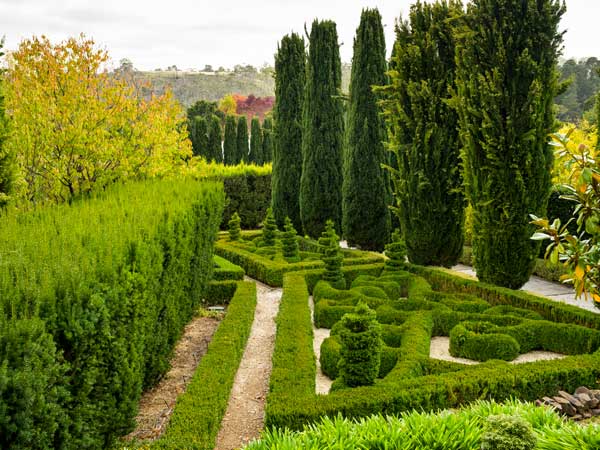 The grounds of Peppers Mineral Spa Daylesford