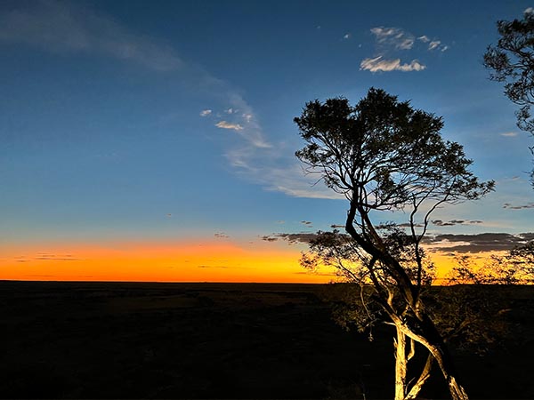 Sunset, Rangelands Outback Camp, Queensland, Australia