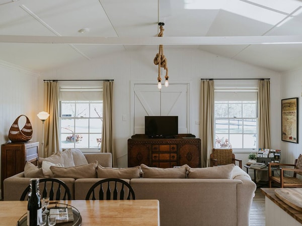 the living room interior at The Cook’s House