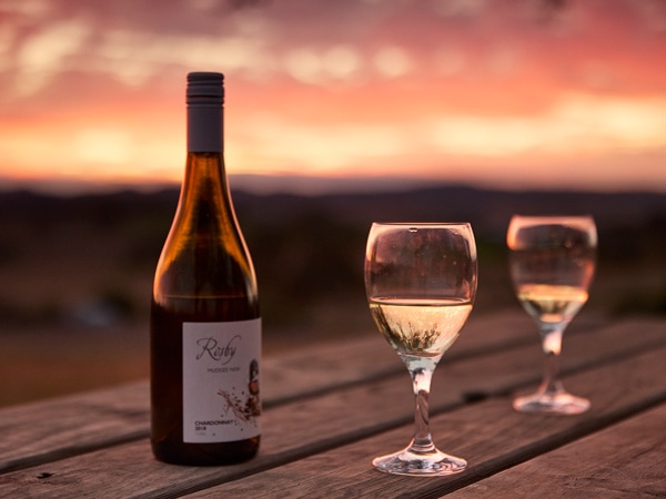 Wines served at Rosby Guesthouse, Mudgee, NSW, Australia