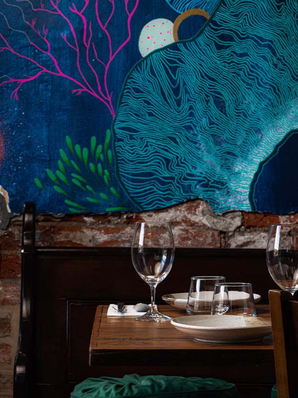Mural, Baah Lah Dining, Geelong, VIC, Australia