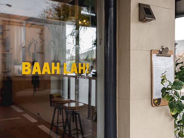BAAH LAH! Dining, Signage, Geelong, VIC, Australia