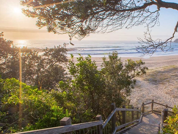 D Coastal walk sunrise, Port Macquarie, NSW, Australia